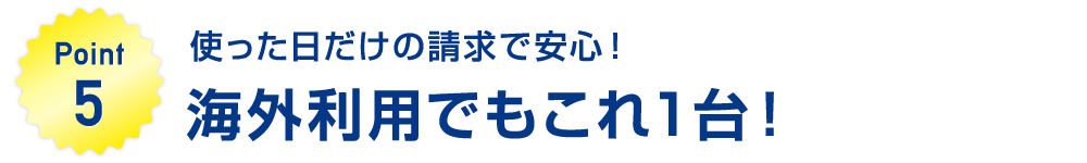 海外利用について
